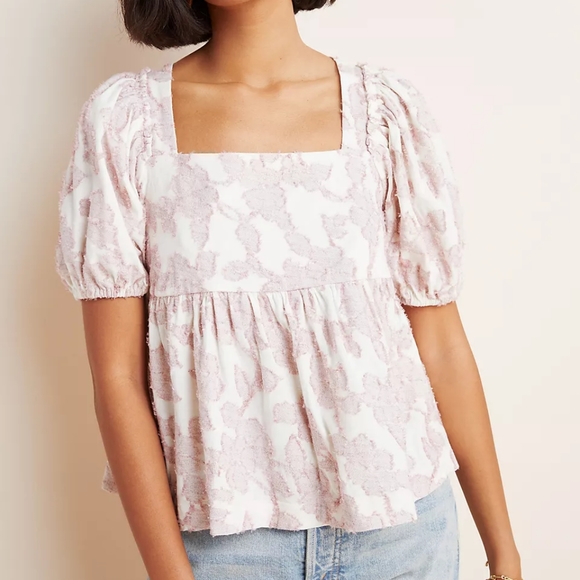 Maeve Batia Textured Babydoll Top (sold by Anthropologie) - Picture 2 of 10